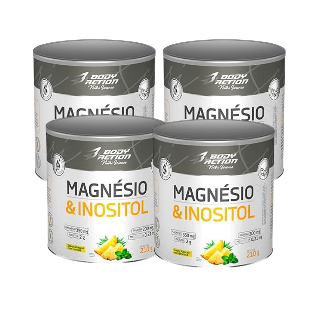 Kit 3 Magnésio & Inositol 4 potes